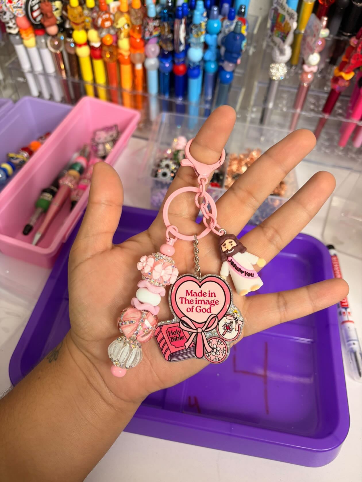 Jesus keychain